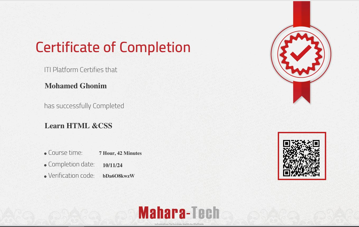 Front-End Certificate
