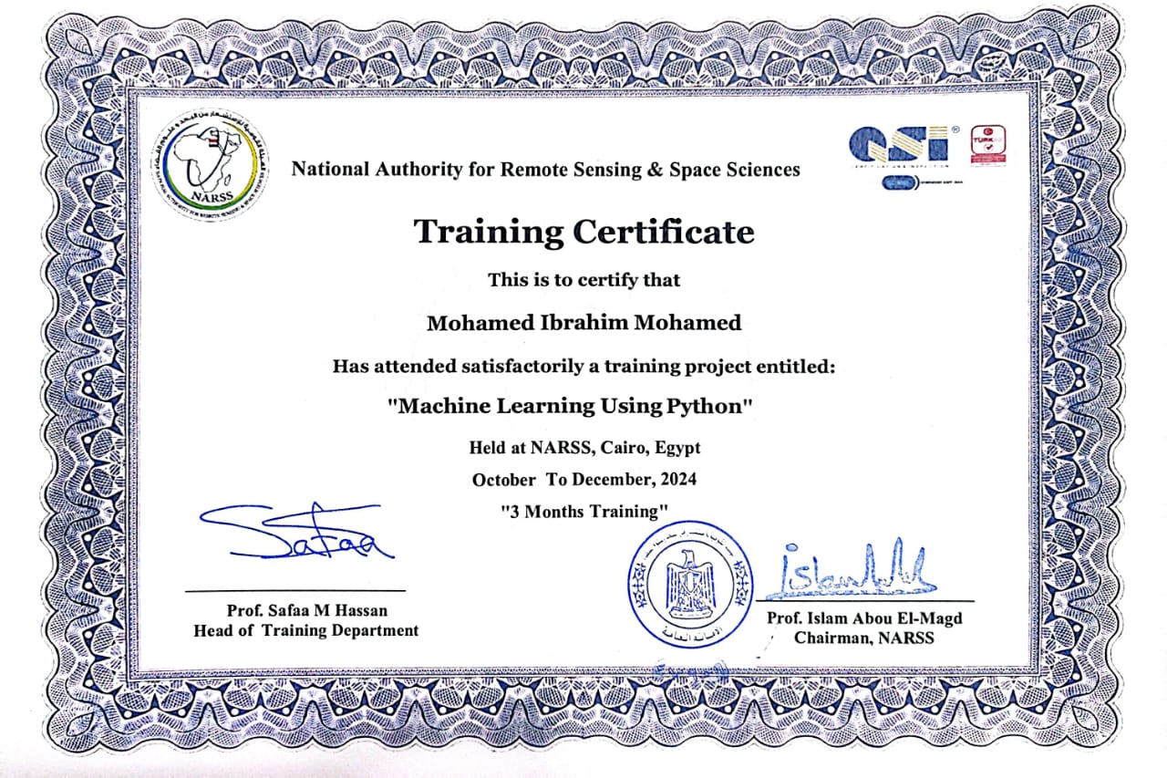 Machine Learning Certificate