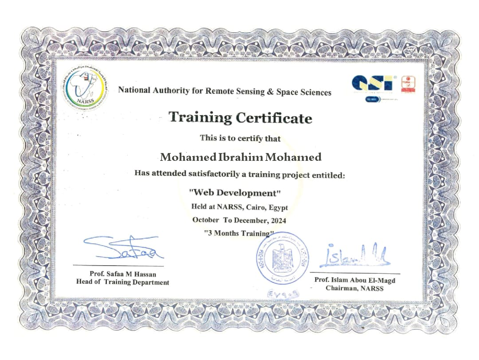 Web-Development Certificate